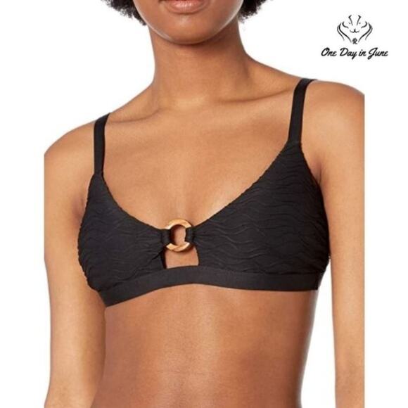 Vicious Young Babes Grounded Keyhole Bralette Bikini Top Swimsuit Size S - Picture 1 of 4